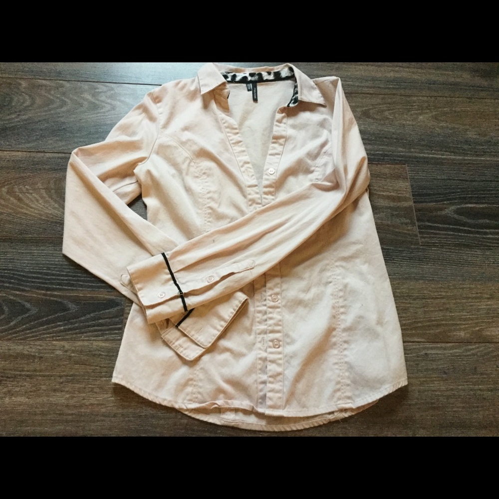 Soft pink button down